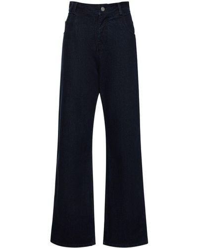 Christopher Esber Jeans rectos con cintura alta - Azul