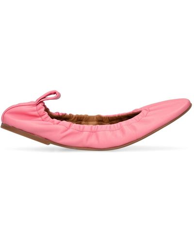 Atp Atelier 10mm Teano Leather Ballerina Flats - Pink