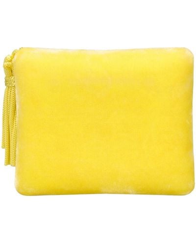 Sophie Bille Brahe Velvet Jewellery Box W/tassel - Yellow