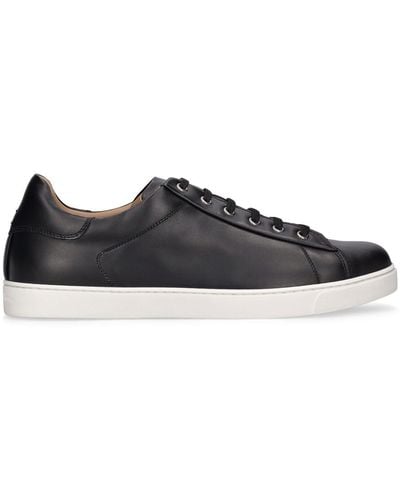 Gianvito Rossi Low Top Leather Trainers - Black