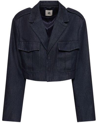 THE GARMENT Eclipse Short Cotton Jacket - Blue
