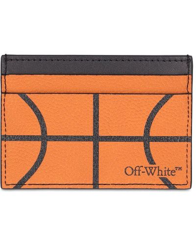 Off-White c/o Virgil Abloh Tarjetero de piel - Naranja