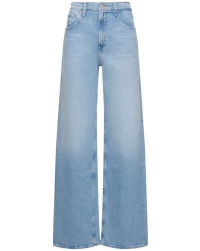 Mother High Waisted Spinner Stonewashed Jeans - Blue