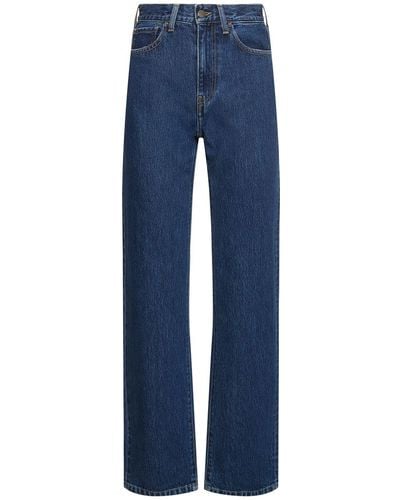 Carhartt Noxon High Waist Straight Leg Jeans - Blue