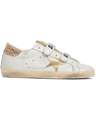 Golden Goose 20mm Old School Leather Sneakers - White