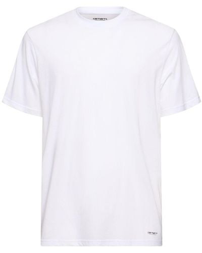 Carhartt Set: 2 T-shirts Aus Baumwolle "standard" - Weiß