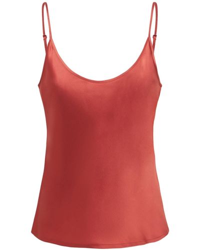 La Perla Silk Satin Camisole Top - Red