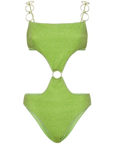 Oséree Lumière Ring Cutout Swimsuit - Green