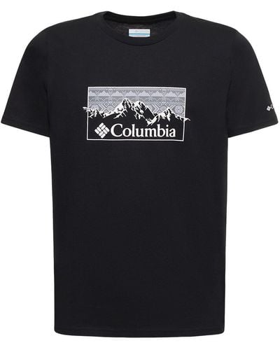 Columbia T-shirt en coton mélangé à logo seasonal - Noir