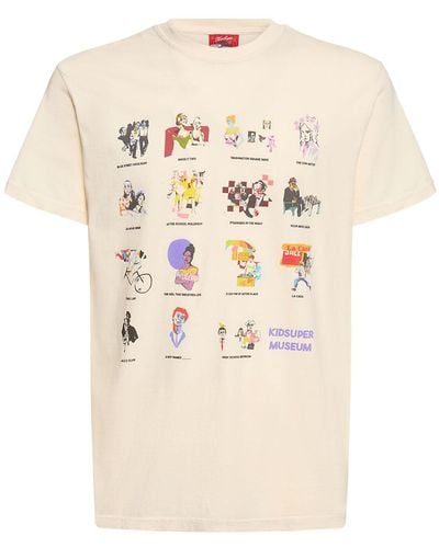 Kidsuper Baumwoll-t-shirt "kidsuper Museum" - Natur