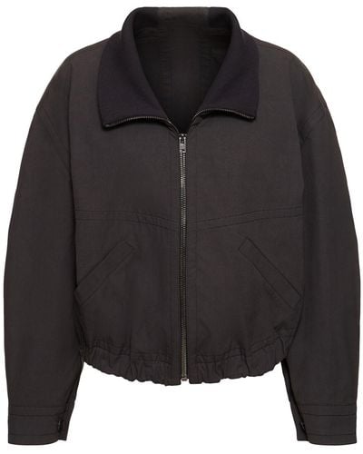Lemaire Double Layer Cotton Casual Jacket - Black