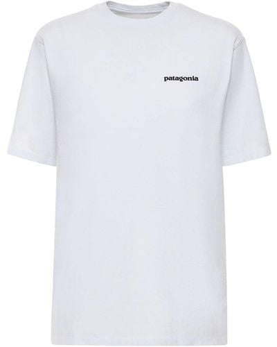 Patagonia P-6 Logo Resbinsibili-tee T-shirt - White