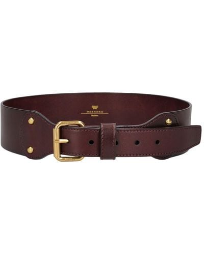 Weekend by Maxmara 5.5 Cm Corone Leather Belt - Brown