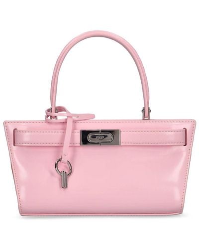 Tory Burch Petite Lee Radziwill Leather Bag - Pink