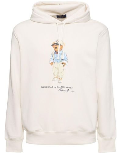 Polo Ralph Lauren Kapuzensweatshirt Aus Fleece - Natur