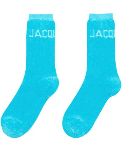 Jacquemus Calzini Les Chaussettes Bagnu In Cotone - Blu