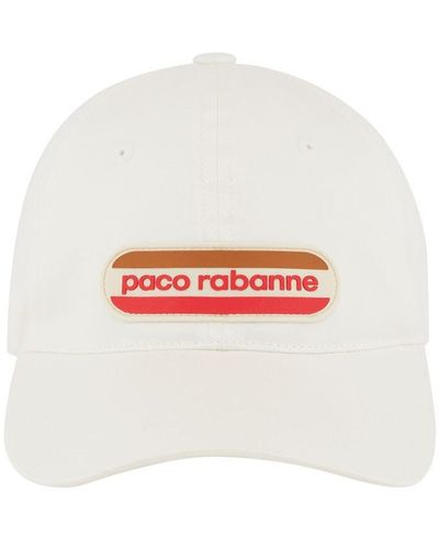 Rabanne Gorra De Baseball De Algodón Con Parche - Blanco