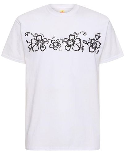 Sundek T-shirt en jersey de coton imprimé archive - Blanc
