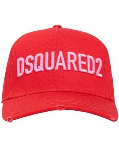 DSquared² Technicolor Baseball Cap - Red