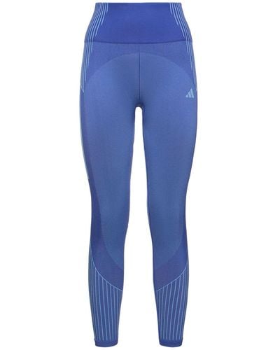 adidas Originals Seamless Aeroknit 7/8 leggings - Blue