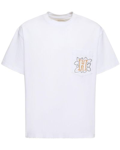Honor The Gift B-Summer Floral Pocket Jersey T-Shirt - White