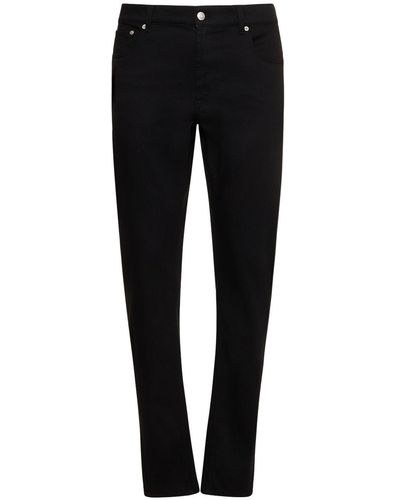 Alexander McQueen Jeans slim fit in denim di cotone - Nero