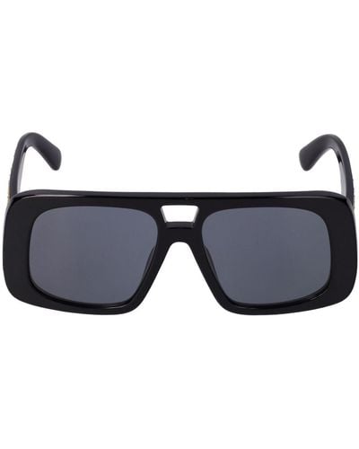 Stella McCartney Squared Pilot Bio-acetate Sunglasses - Black