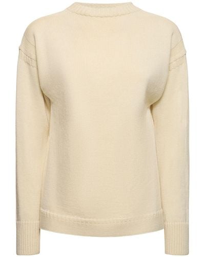 Totême Wool Knit Sweater - Natural