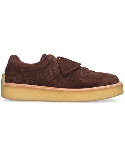 Clarks Sandford Suede Lace-Up Shoes - Brown