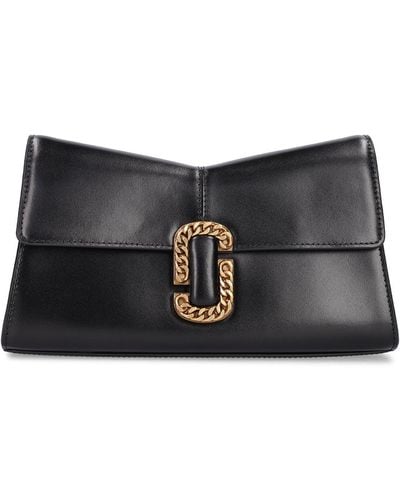 Marc Jacobs The Clutch Leather Clutch - Black