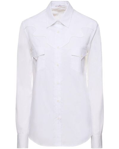 Ermanno Scervino Camisa con botones y bolsillo - Blanco