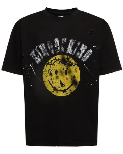 Someit K.O.K. Printed Cotton T-Shirt - Black