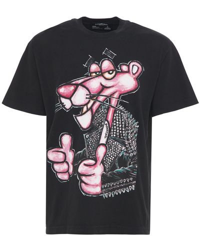 DOMREBEL T-shirt En Jersey De Coton "minou" - Noir