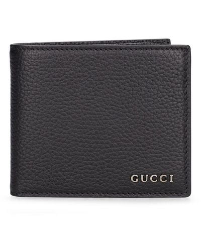 Gucci Script Leather Wallet - Black