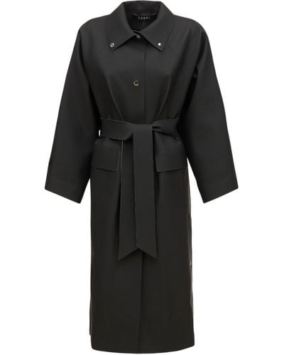 Kassl Abrigo Kimono Con Cinturón - Negro