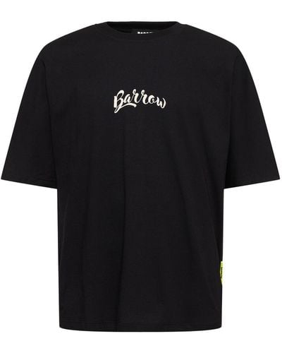 Barrow T-shirt Aus Baumwolle Mit Bärendruck - Schwarz