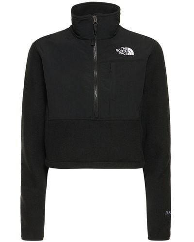 The North Face Denali Cropped Tech Fleece Sweatshirt - Black