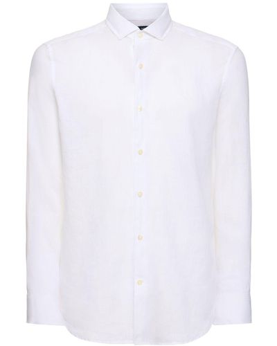 Frescobol Carioca Leinenhemd - Weiß