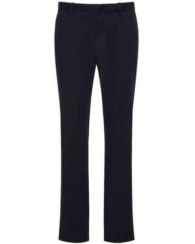 Zegna Premium Cotton Pants - Blue