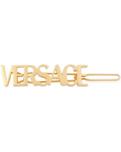 Versace Haarspange Mit Schriftzug "rx " - Natur