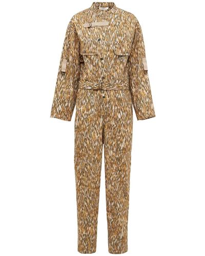 Isabel Marant Kendra Printed Cotton Jumpsuit - Multicolor