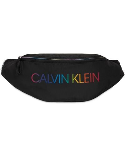 Calvin Klein Logo Nylon Belt Bag - Black