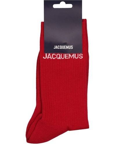 Jacquemus Calzini les chaussettes in misto cotone - Rosso