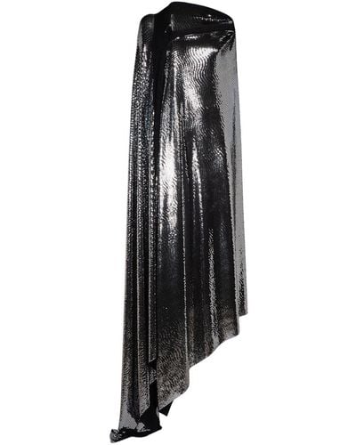 Balenciaga Metallic Jersey Gown - Black