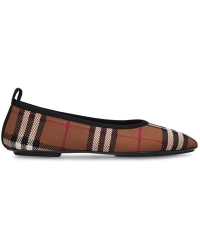 Burberry Ballerines en maille ralf 5 mm - Marron