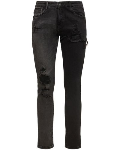 CRYSP Abgetragene Denim-jeans - Schwarz