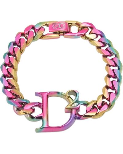 DSquared² D2 Statet Chain Bracelet - Pink