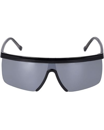 GIUSEPPE DI MORABITO Mask Acetate Sunglasses W/ Mirror Lens - Grey
