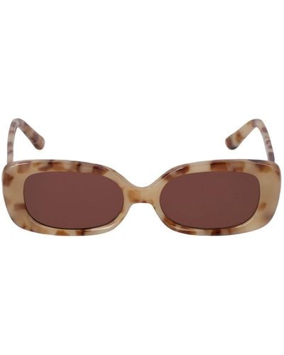Velvet Canyon Zou Bisou Squared Acetate Sunglasses - Brown