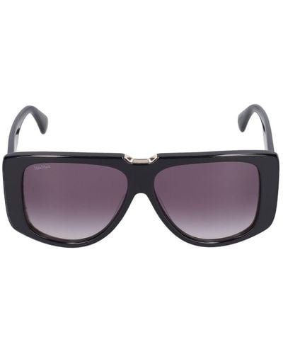 Max Mara Spark Mask Acetate Sunglasses - Purple
